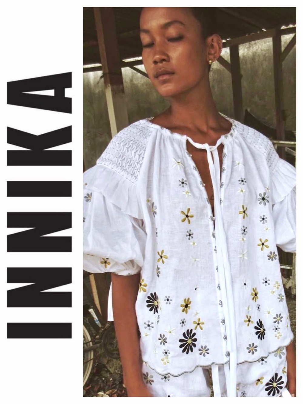 Innika Choo Pepper Posey Smock Top M/L